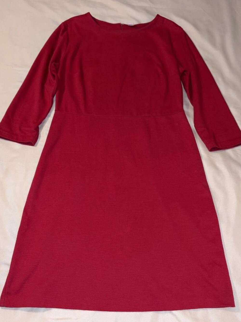Old Navy Red 3/4 Sleeve Women's Dress Medium